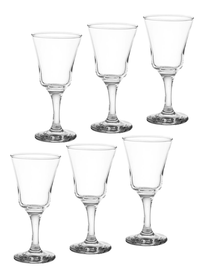 BLOOM Set of 6 plain and clear glass juice glasses - Image 2