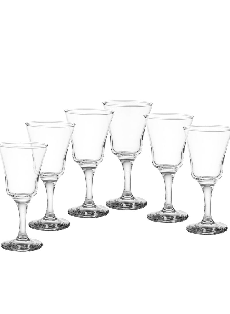 BLOOM Set of 6 plain and clear glass juice glasses - Image 3