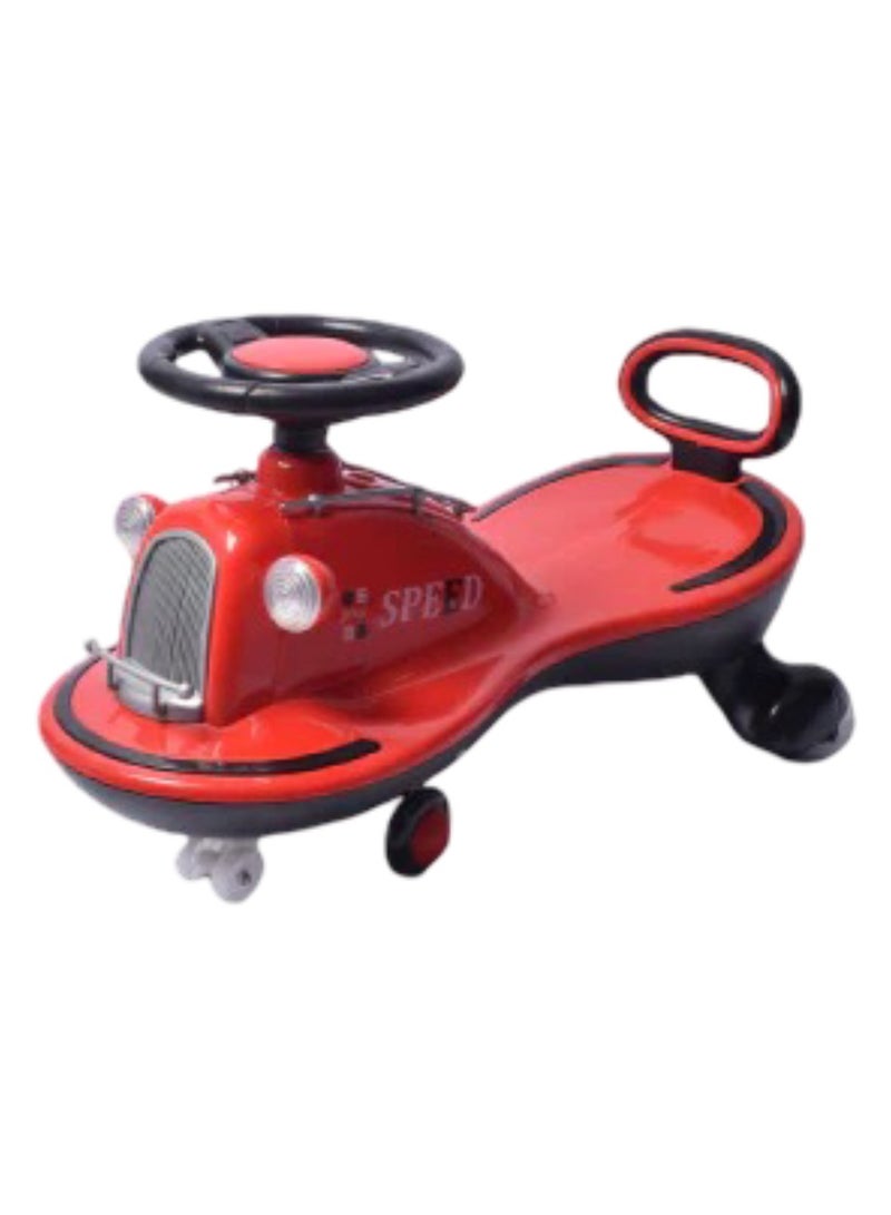 سبيد لعبة سيارة أرجوحة للأطفال باللون الأحمر - بدون بطارية، قيادة آمنة وأنيقة للأطفال الصغار - من عمر سنتين إلى ست سنوات - Image 4
