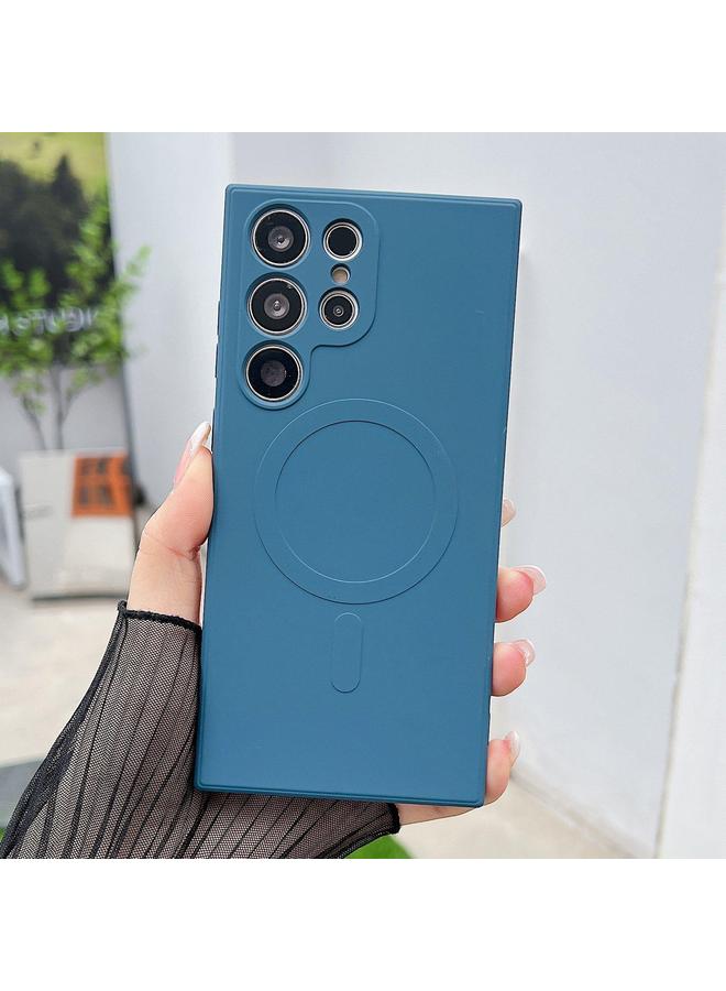 erorex Case For Samsung Galaxy S25 Ultra 5G Solid Color Liquid Silicone MagSafe Magnetic Phone Case - Image 1