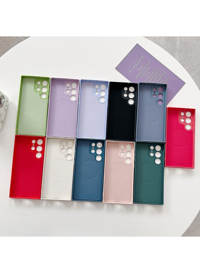 erorex Case For Samsung Galaxy S25 Ultra 5G Solid Color Liquid Silicone MagSafe Magnetic Phone Case - Image 2