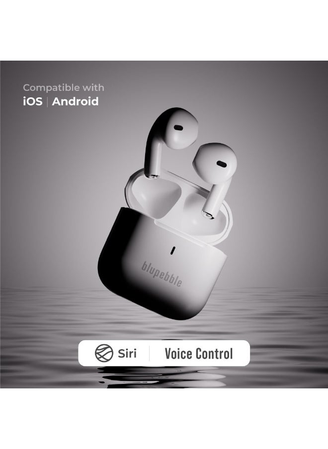 blupebble TuneFlow True Wireless Earbuds | Bluetooth 5.3, Deep Bass, Touch Controls, 30H Playtime, USB-C Charging – Compatible with iOS & Android  - Image 2