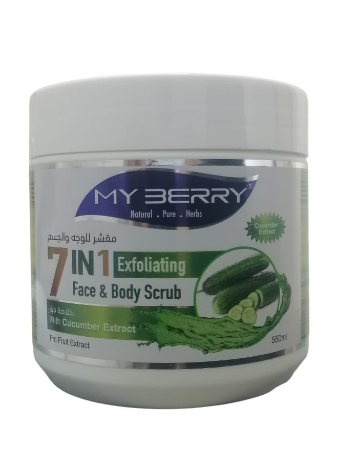 7-In-1 Cucumber Whitening Scrub 550ml
