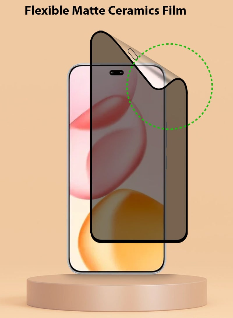 Techie Full Cover Matte Ceramic Privacy Screen Protector for Honor 400 Lite / Honor 200 Lite / X8c – Anti Fingerprint, Bubble Free Easy Installation - Image 4