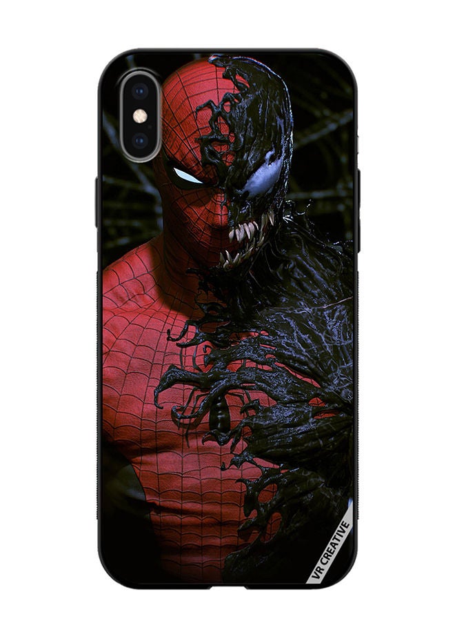 VR CREATIVE غطاء حماية لجهاز Apple iPhone XS Max تصميم سبايدرمان متعدد الألوان - Image 1
