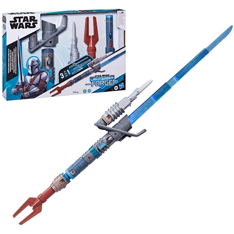 STAR WARS Lightsaber Forge Ultimate Mandalorian Masterworks Set, Officially Licensed Electronic Lightsaber, Toys for Boys and Girls, 4+ Years - Image 1