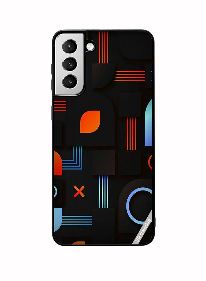 VR CREATIVE Protective Case Cover For Samsung Galaxy S22 5G Minimal Pattern Design Multicolour - Image 1