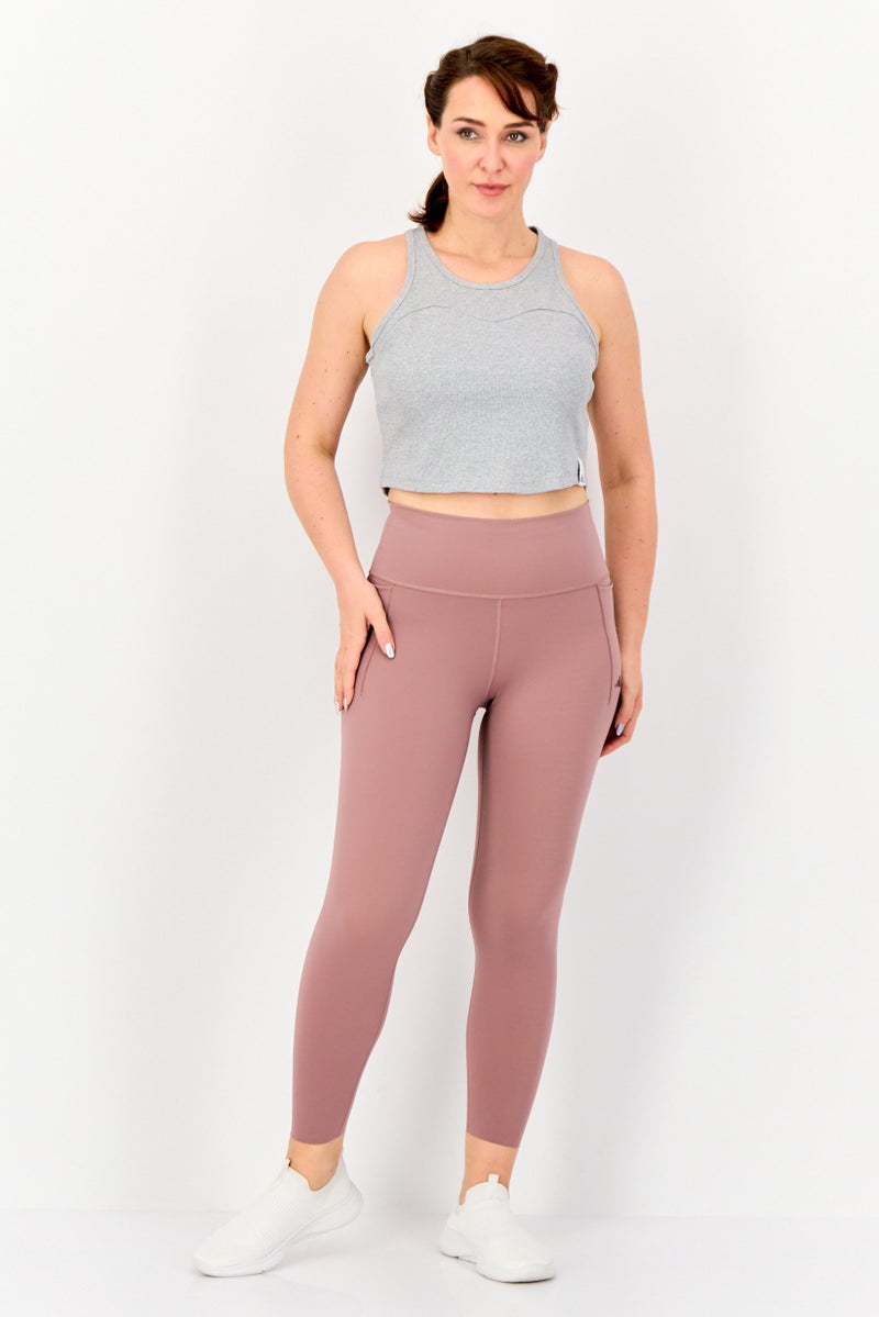 Adidas Women Sportswear Fit Sleeveless Training Tank Top, Grey - Image 4