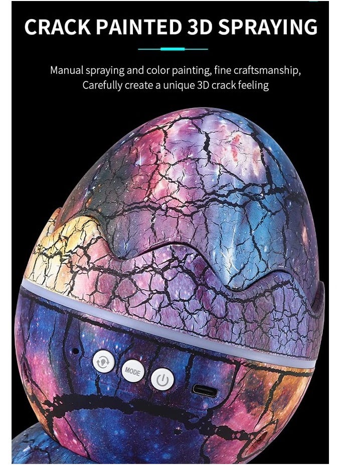Shopit - Star Projector, Dinosaur Egg Starry Light with Wireless Music Player, Nebula,Timer & Remote Control Best Gift & Decoration for Children's and Adults' Bedroom - Image 1