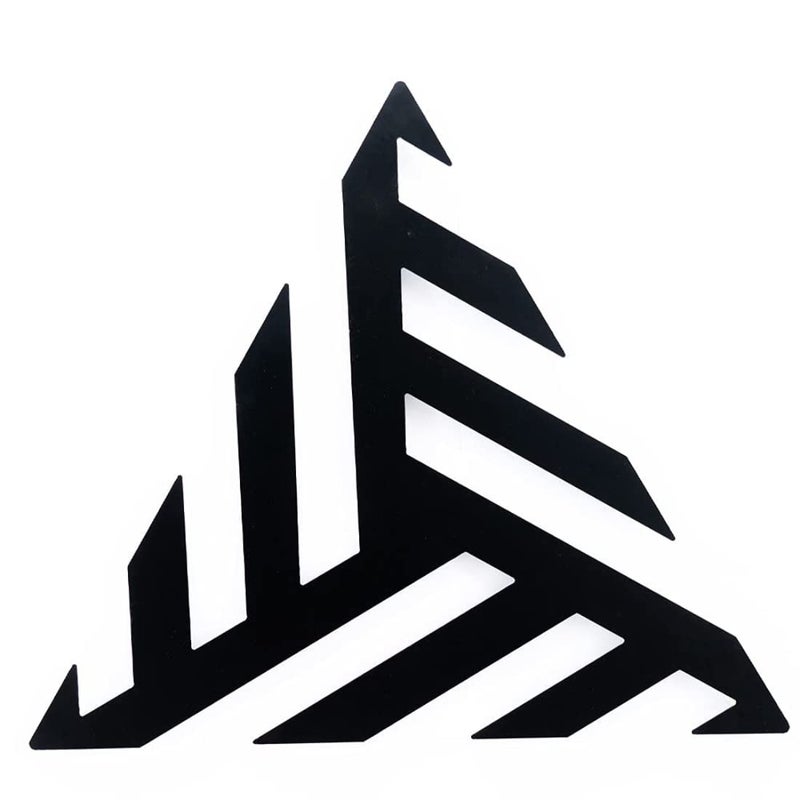 METSY Prism Metal Wall Art | Décor for Corridor | Wall Decoration | Offices | Hallway | Metal Wall Art | Wall Hanging Decor | Made of Metal, Finely Crafted with Laser Cutting, Powder Coated - Image 1