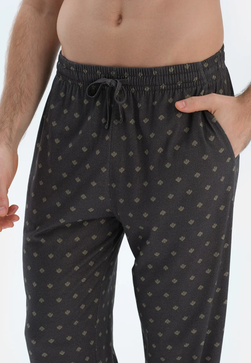 dagi  Regular/Classic Fit T-shirt & Trousers Pajama Sets Crew Neck Cotton Blend Sleepwear for Men | Best Price UAE