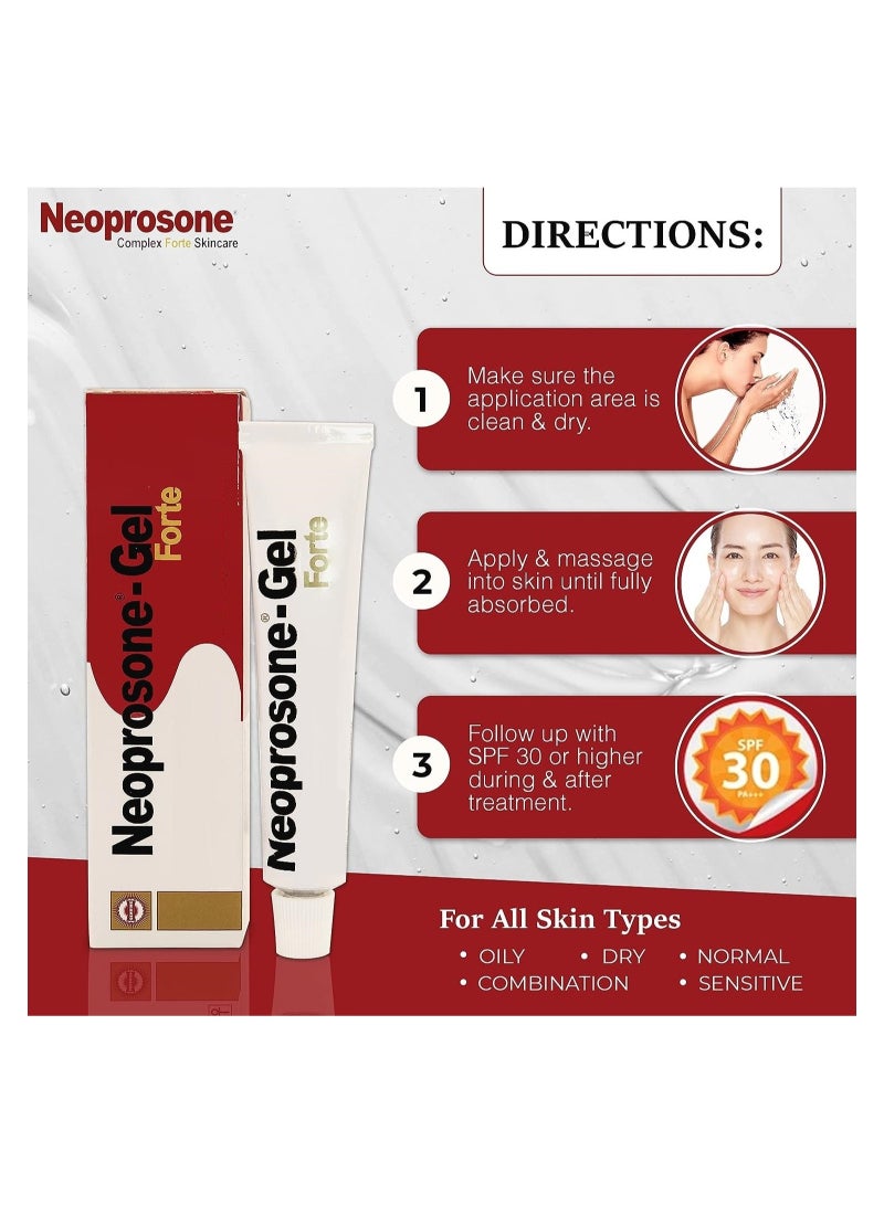 Neoprosone-Gel Forte Dermatological Treatment - 30g - Image 3