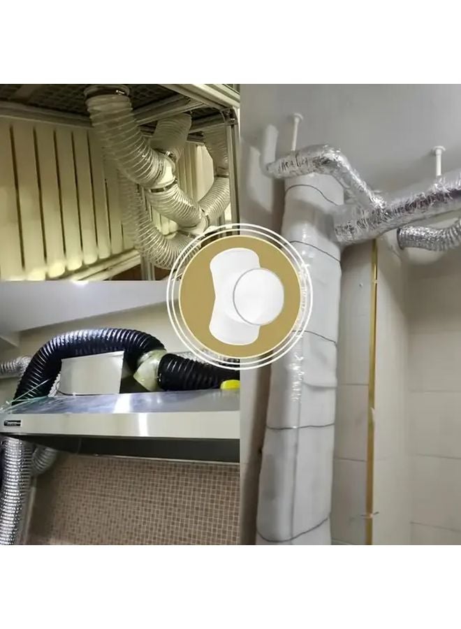 4 Inch 100mm Y Shaped Tee Connector ABS Pipe Splitter For Exhaust Fan Dryer Vent Hose - Image 3