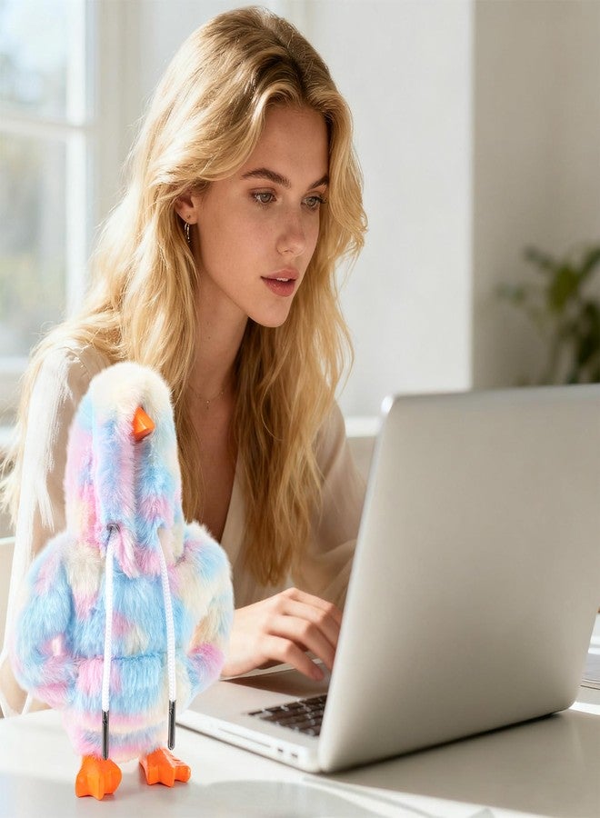 ملابس أوزة مكتبية من ليناستو مقاس 7 بوصات، ملابس أوزة مكتبية صغيرة، مجموعة إكسسوارات أوزة مكتبية لتمثال أوزة مغناطيسي (قطيفة ملونة) - Image 3