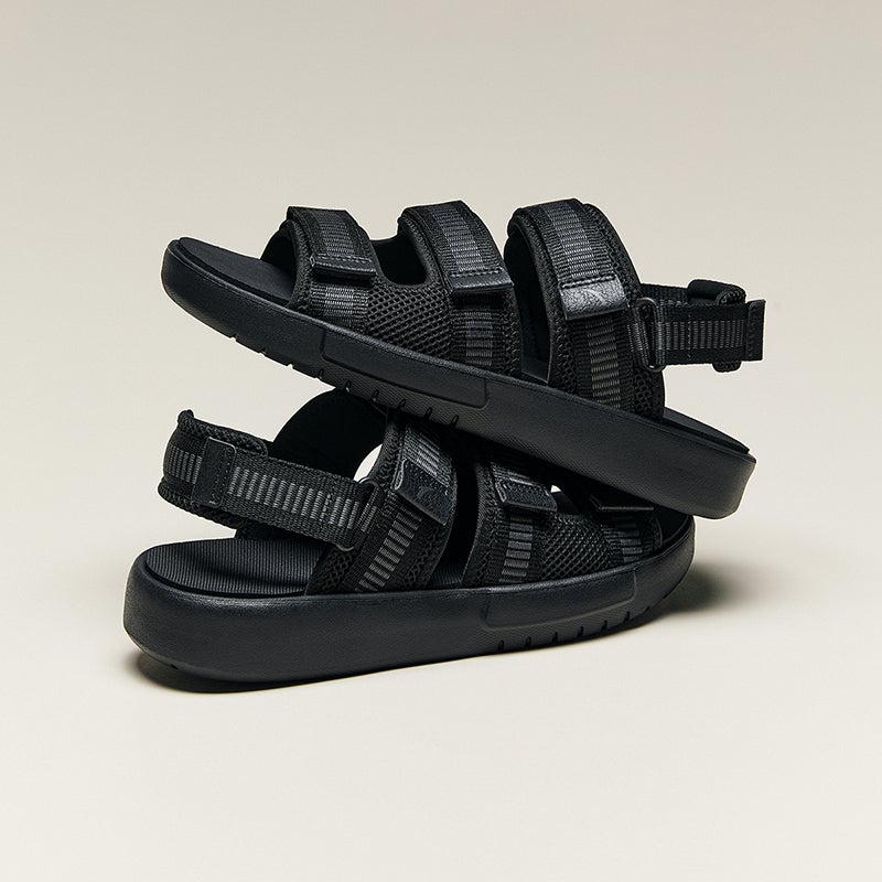 انتا صنادل رجالية أنتا أسودرمادي - Image 2