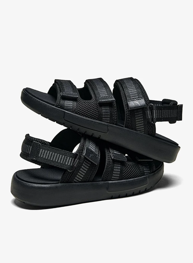 انتا صنادل رجالية أنتا أسودرمادي