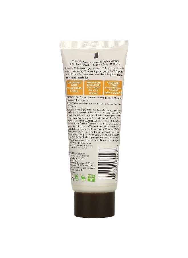 PALMER'S - Palmer's, Coconut Oil Formula, Coconut Sugar Facial Scrub, 3.17 oz (90 g) - Image 1