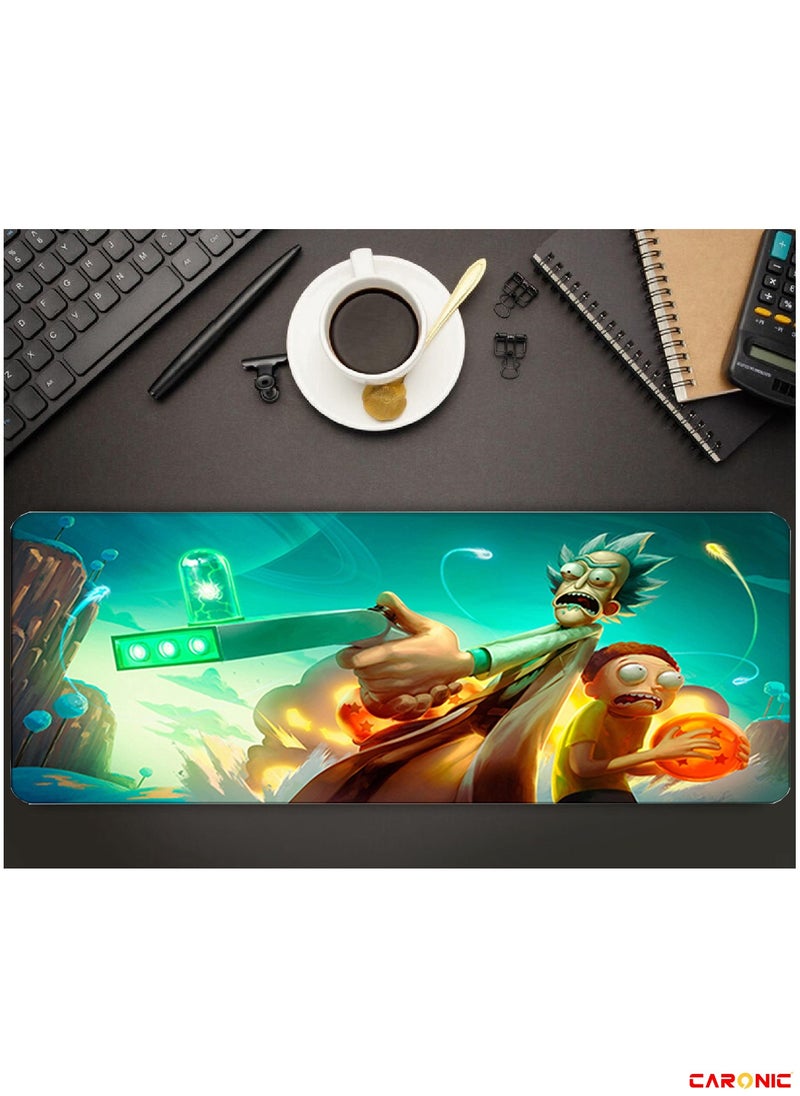 CARONIC - Large Gaming Mouse Pad with Superior Micro Weave Cloth Extended Desk Mousepad with Stitched Edges Non-Slip Base Water Resist Keyboard Pad For Gamer And Office Home  Carl M1035 - Image 1