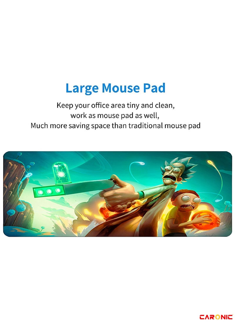 CARONIC - Large Gaming Mouse Pad with Superior Micro Weave Cloth Extended Desk Mousepad with Stitched Edges Non-Slip Base Water Resist Keyboard Pad For Gamer And Office Home  Carl M1035 - Image 1