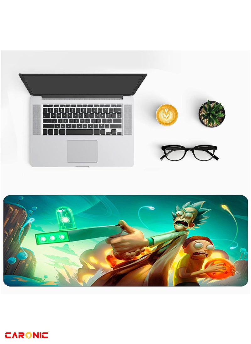CARONIC - Large Gaming Mouse Pad with Superior Micro Weave Cloth Extended Desk Mousepad with Stitched Edges Non-Slip Base Water Resist Keyboard Pad For Gamer And Office Home  Carl M1035 - Image 1
