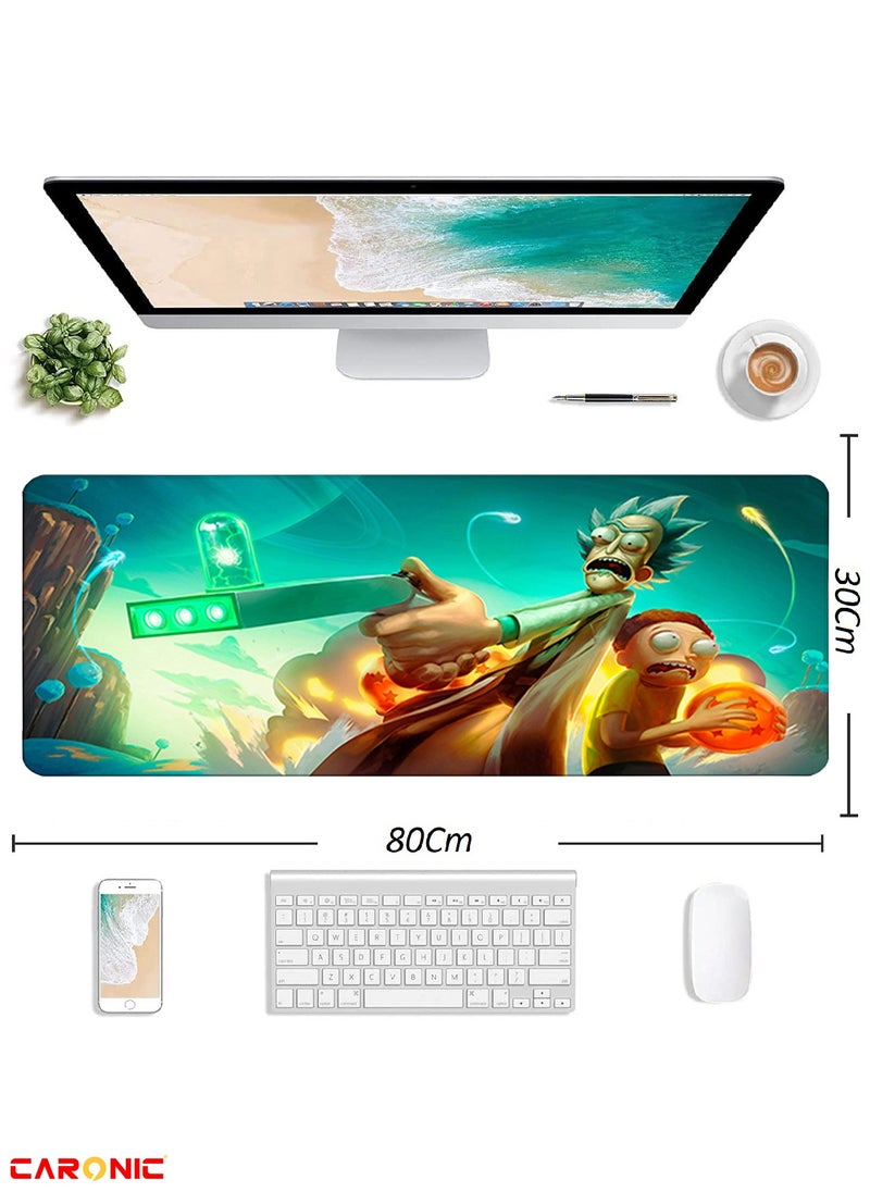 CARONIC - Large Gaming Mouse Pad with Superior Micro Weave Cloth Extended Desk Mousepad with Stitched Edges Non-Slip Base Water Resist Keyboard Pad For Gamer And Office Home  Carl M1035 - Image 1