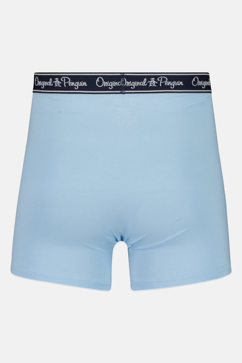 Original Penguin Men 3 Pieces Plain Boxer Briefs, Navy  - Image 4