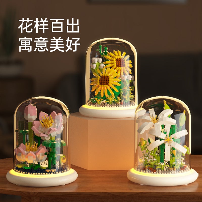 Jihui Building Blocks Flower Sunflower M1096 Compatible With Lego Assembled Children'S Educational Toys Boys And Girls Gifts - Image 2