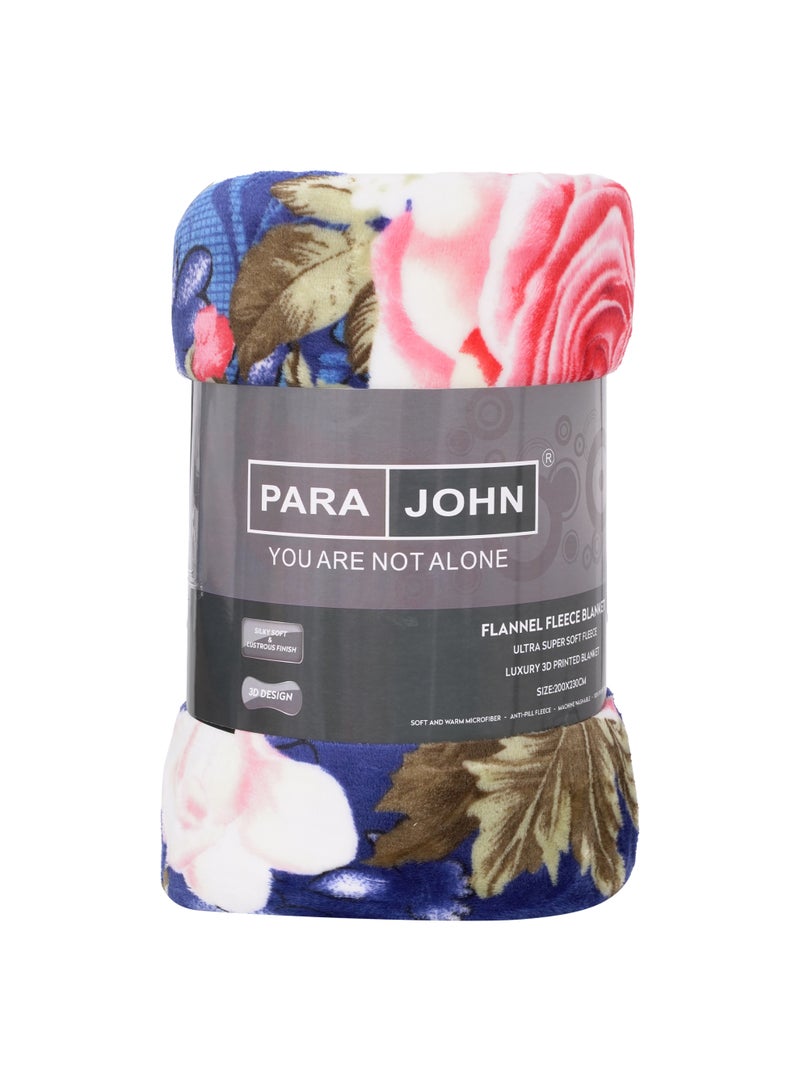 PARAJOHN Para John Double Flannel Fleece Blanket 200x230 cm Polyester Blanket - Image 2