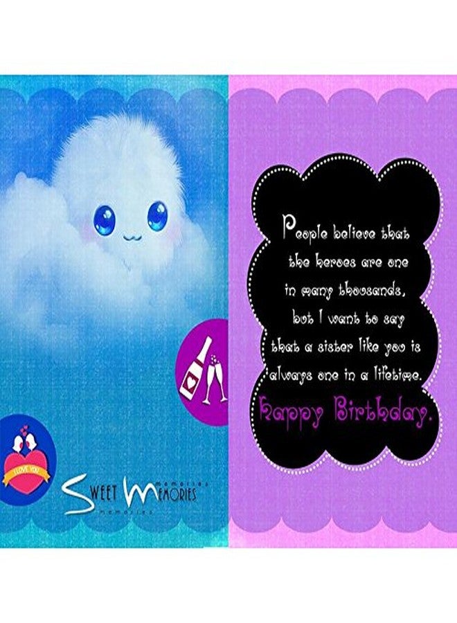 Alwaysgift Happy Birthday Dear Sister Greeting Card - Image 2