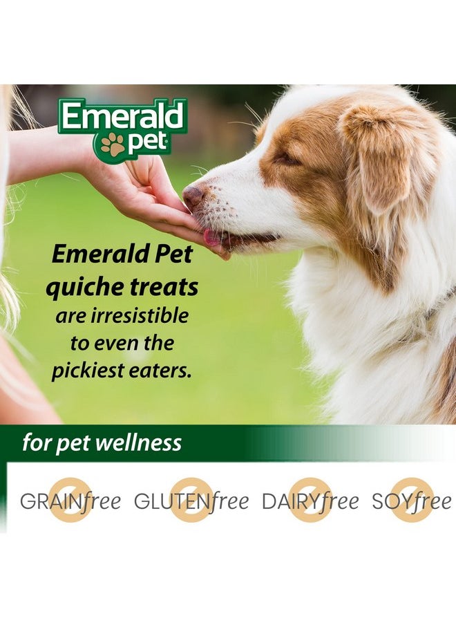 Emerald Pet - Emerald Pet Quiche Royale Premium Training Dog Treats - Healthy and Tasty Natural Dog Chews Made with Real Eggs - Limited Ingredient Dog Treats Made in The USA - Bacon & Cheese Treats, 6 oz - Image 1