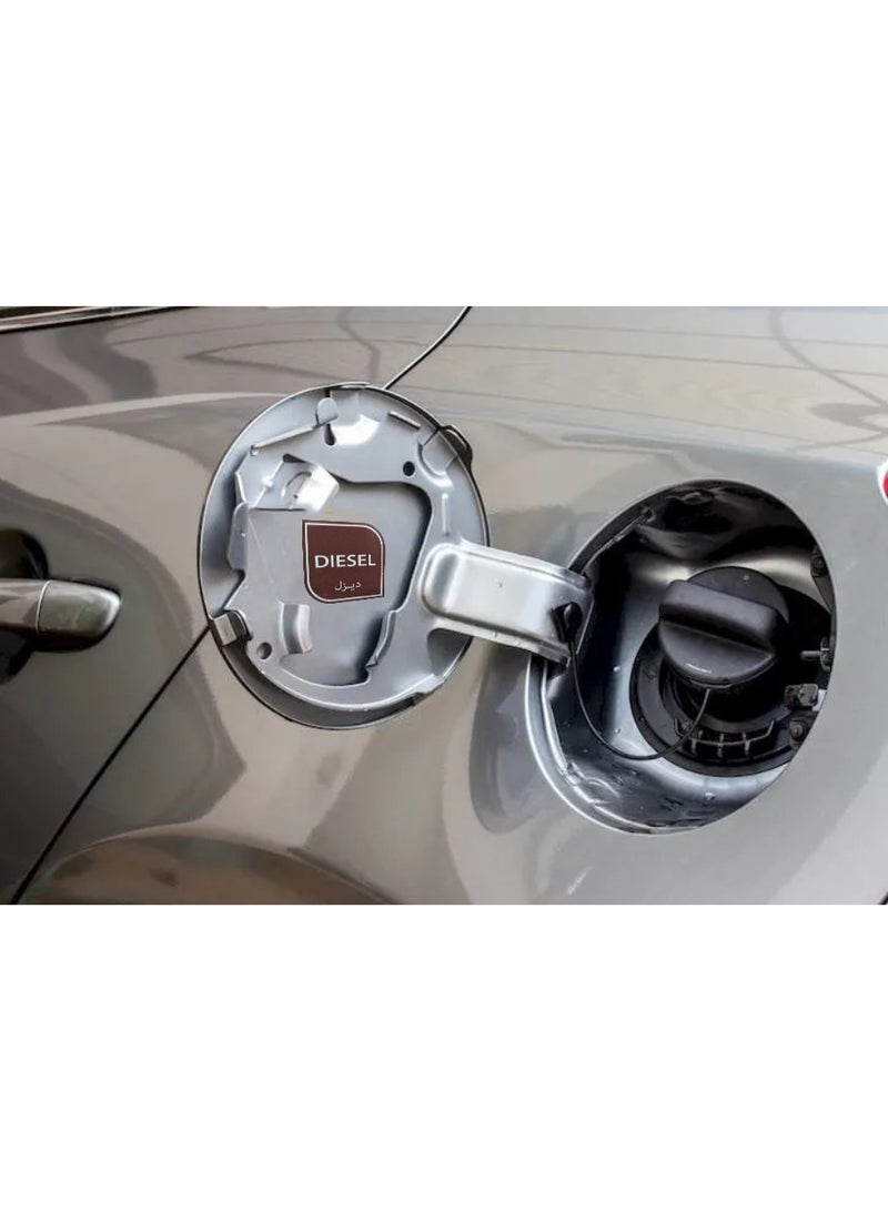 مجموعة ملصقات نوع وقود الديزل مكونة من ملصق واحد كبير 6 سم وثلاثة ملصقات صغيرة 2 سم - Image 4