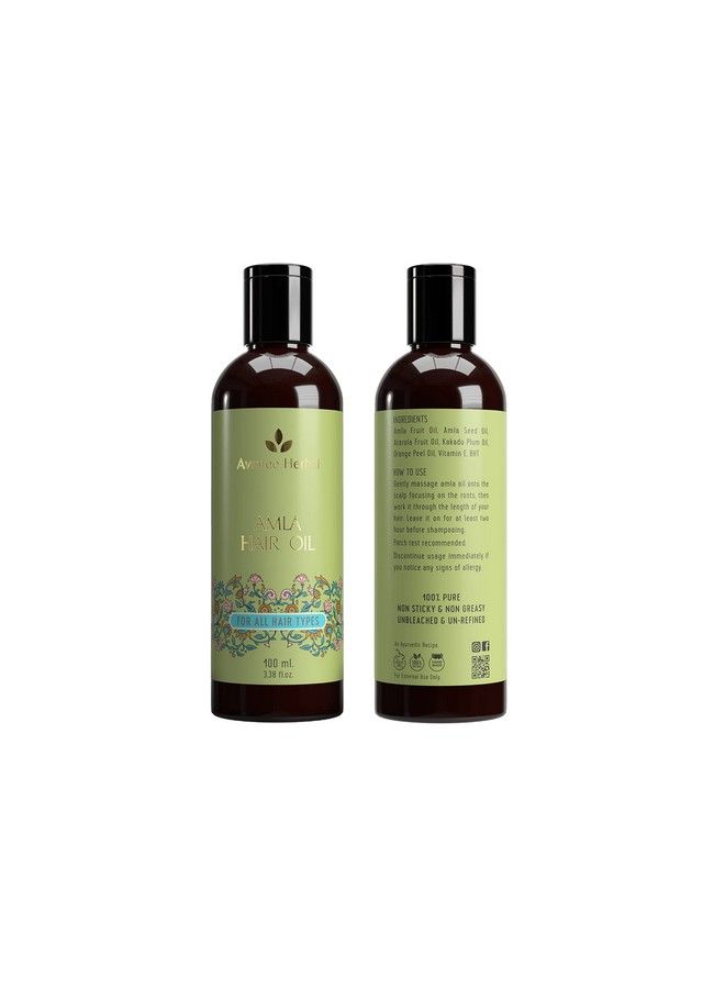 AVIMEE HERBAL زيت شعر الأملا؛ لشعر قوي وطويل وكثيف؛ يحتوي على زيت ثمار الأملا وبذورها؛ 100 مل - Image 3
