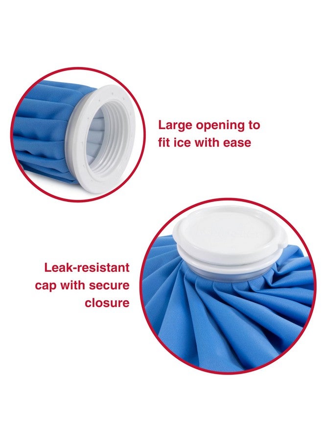 Mueller MUELLER Sports Medicine Reusable Ice Pack, Cold Bag for Injuries and Pain Relief, Cold Therapy, Blue, 9 Inch Bag - Image 2