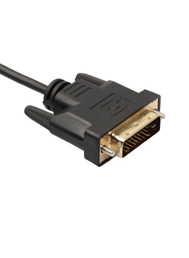 NIBEMINENT Universal DVI D To DVI-D Gold Male Dual Link TV Cable Black  - Image 4