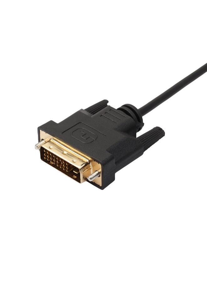 NIBEMINENT Universal DVI D To DVI-D Gold Male Dual Link TV Cable Black  - Image 3