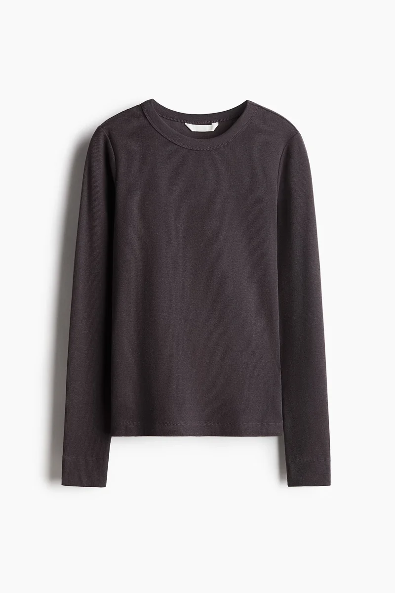 H&M Ribbed Modal-Blend Top