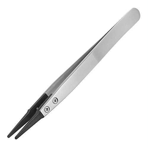 ENGINEER Engineer ESD Tweezers, Anti-Static Cutting, Round Type, 4.9 inches (126 mm), PTZ-42 - Image 1