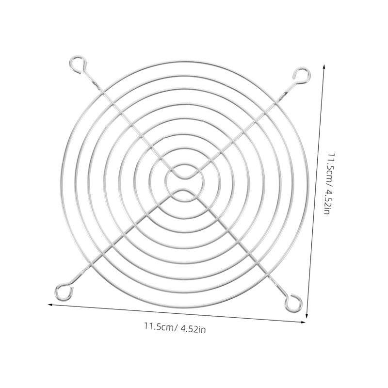 20Pcs Black Metal Mesh Fan Grill with Screws for Computer Case Enhanced Cooling Protection - Image 3