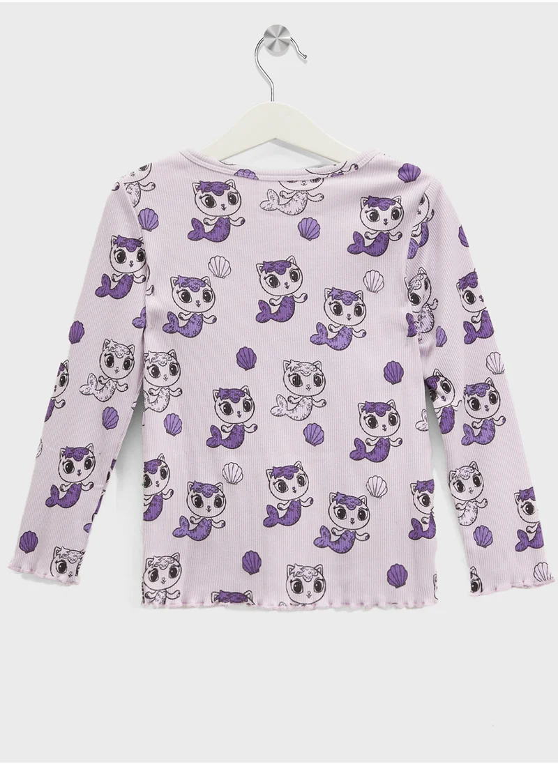 اتش اند ام Long-Sleeved Printed Top