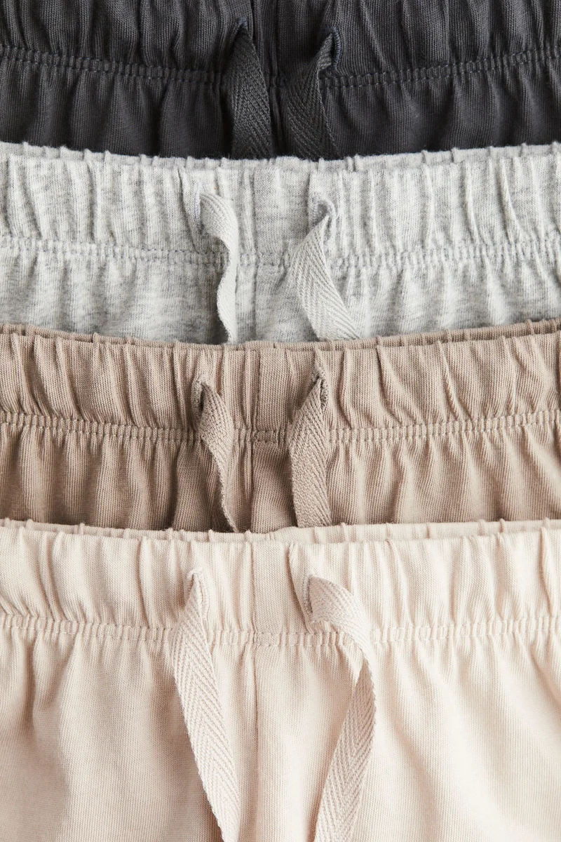 H&M 4-pack jersey shorts