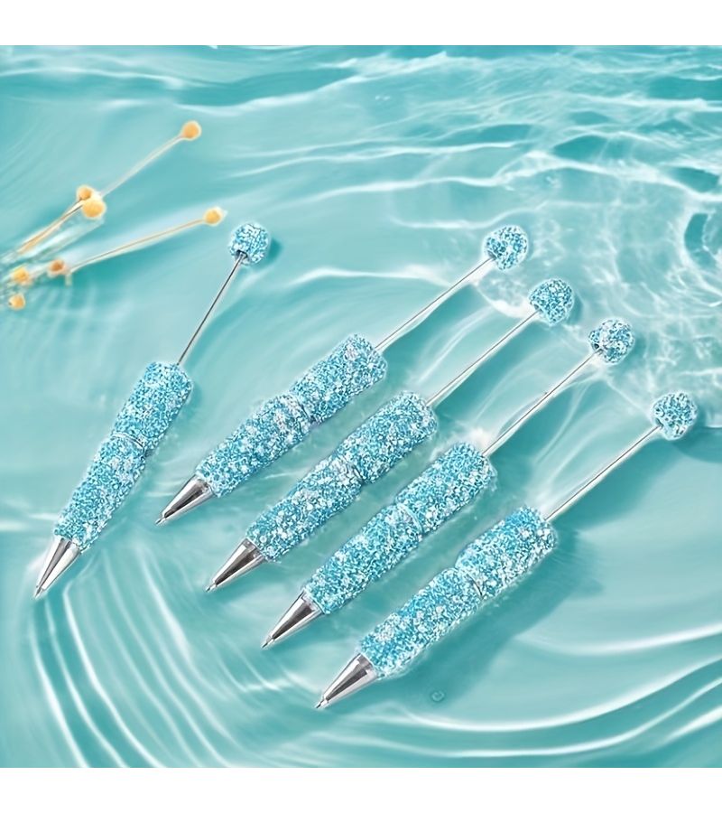 Blue Full Diamond Ballpoint Pens Creative Writing Office Pack Of 5 - Image 4