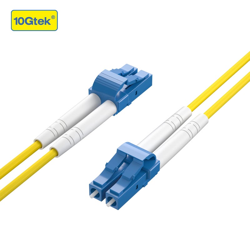10Gtek Fiber Patch Cable - LC to LC OS2 10Gb/Gigabit Singlemode Jumper Duplex 9/125 LSZH Fiber Optic Cord for SMF SFP Transceiver, Yellow, 2-Meter(6.6-ft) - Image 4