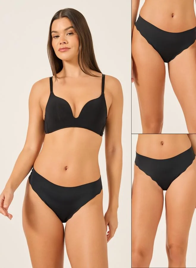 تايك تو Take Two Pack of 2 - Solid Bikini Briefs