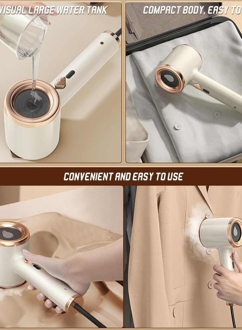 MDHL Portable Mini Ironing Machine, Travel Mini Steam Iron, Handheld Garment Steamer with Fast Preheating for Steam Dry Ironing, Ideal for Home and Travel - Image 4