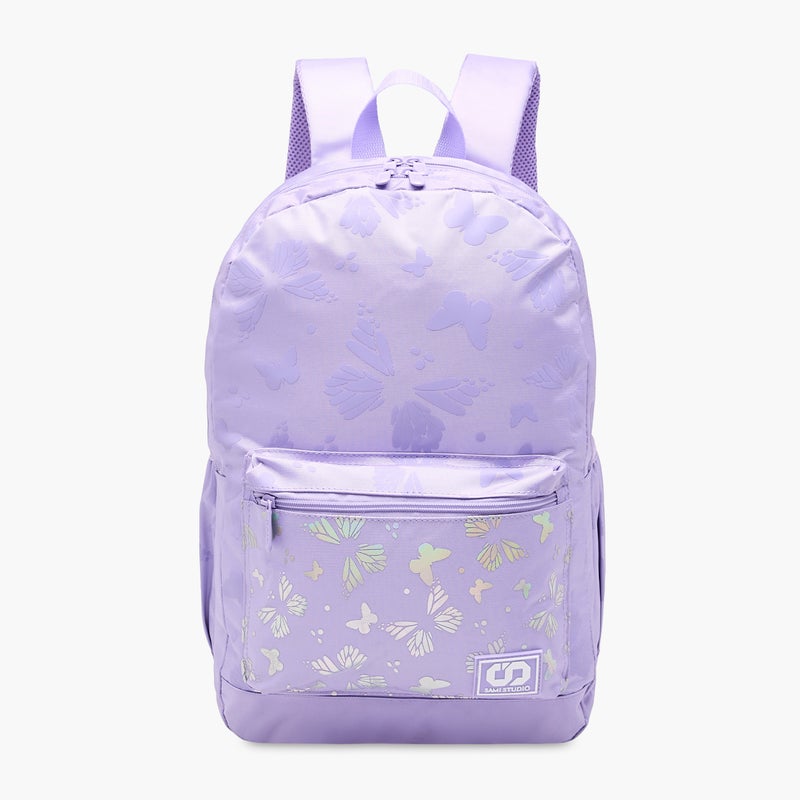 sami_studio 17 Inch Backpack-Butterfly-Collection-2 Cmprt With Zip- (Polyester ) Multicolor \ 43X28X13 - Image 1