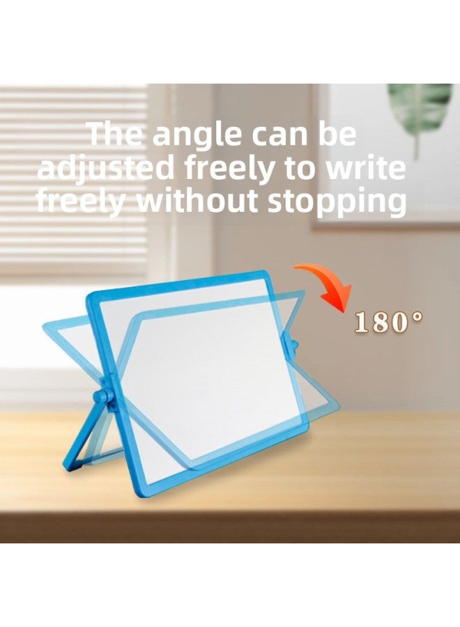 Double-sided Magnetic Small Whiteboard Braceable Home Office Notebook Message Children's Graffiti Writing Board Erasable Sketchpad-Color:Noble Gift Package + Pink Double White [wall-mounted]-Specification:20*30  - Image 4