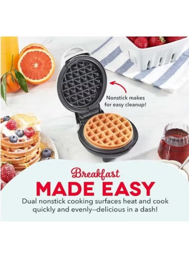 HaHaHai Mini Maker for Individual Waffles, Hash Browns, Keto Chaffles with Easy to Clean, Non-Stick Surfaces, 4 Inch - Image 4