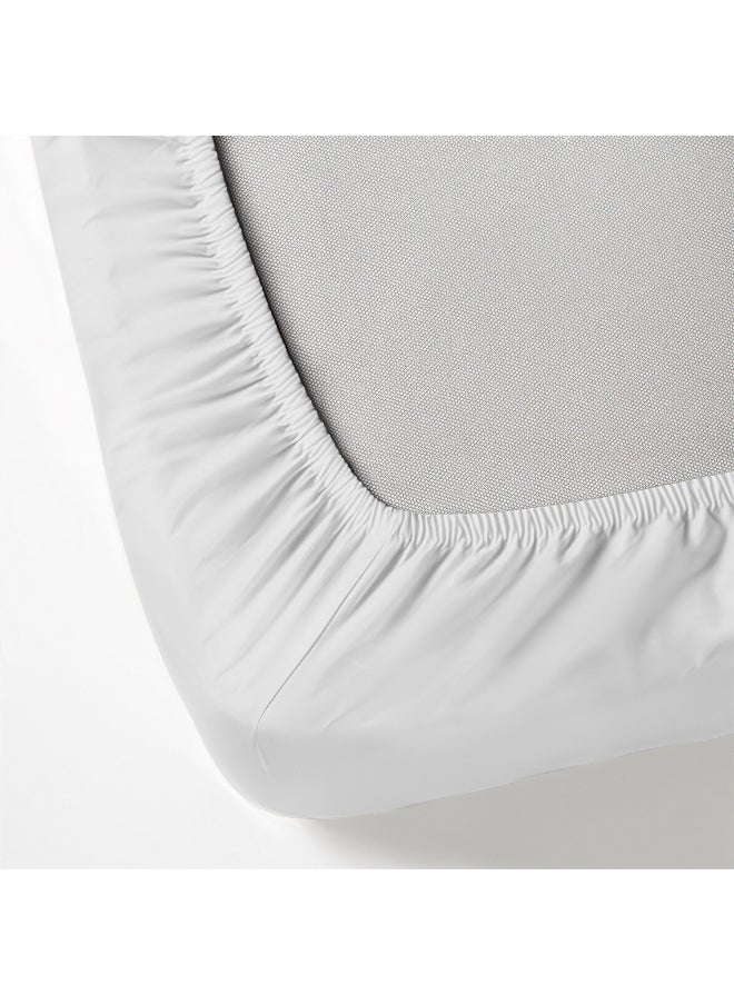 Rest - 3-Piece White Plush 180X200+30Cm Fitted Bedsheet Set Includes 1 Deep Pocket Fitted Bedsheet And 2 Pillow Covers, Breathable And Machine Washable - Image 1