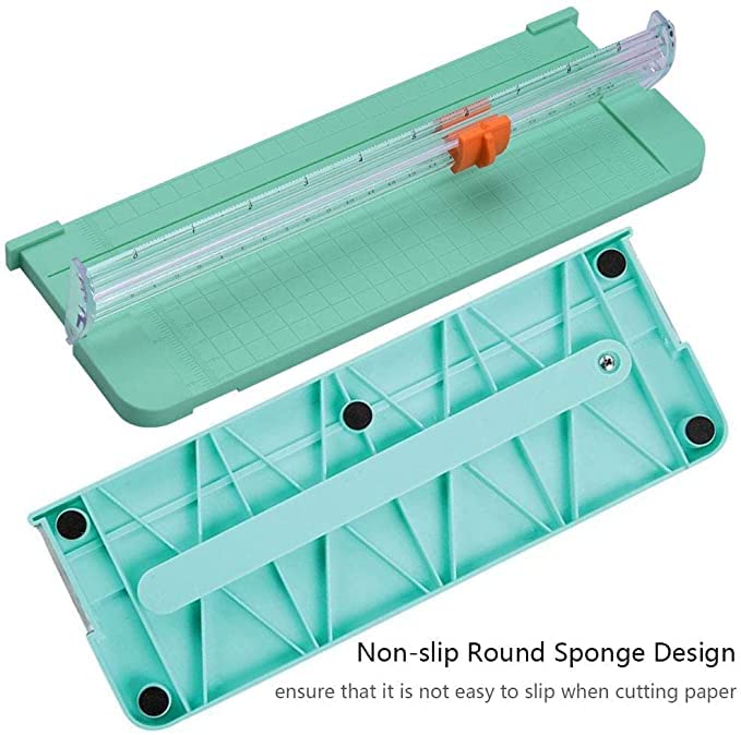 3A Featuretail Paper Cutter, A5 Paper Trimmer 8.5 inch Cut with Automatic Hand Safeguard and Side Ruler for Scrapbooking, Coupon, Craft Paper, Label and Photo (Multicolor, A5 Size 8 Inch Cut) - Image 2