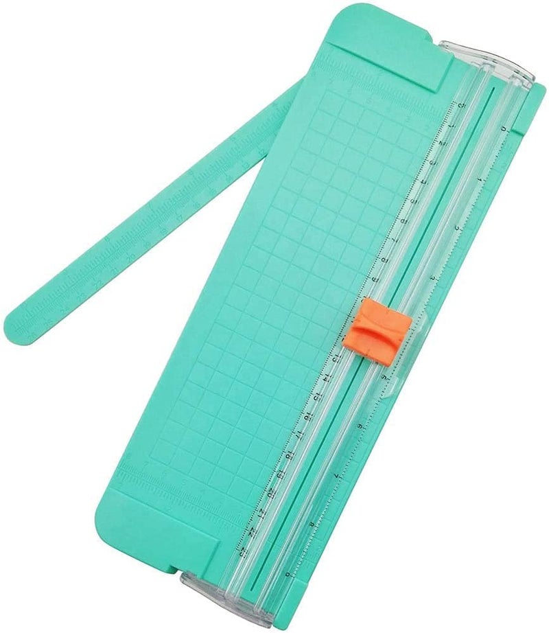 3A Featuretail Paper Cutter, A5 Paper Trimmer 8.5 inch Cut with Automatic Hand Safeguard and Side Ruler for Scrapbooking, Coupon, Craft Paper, Label and Photo (Multicolor, A5 Size 8 Inch Cut) - Image 1